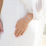 Marseille graduating toggle bracelet (silver) - Liberty in Love