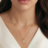 Vanderbilt pear zirconia pendant necklace (silver) - Liberty in Love