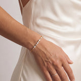 Versailles pear and marquise zirconia bracelet (gold)
