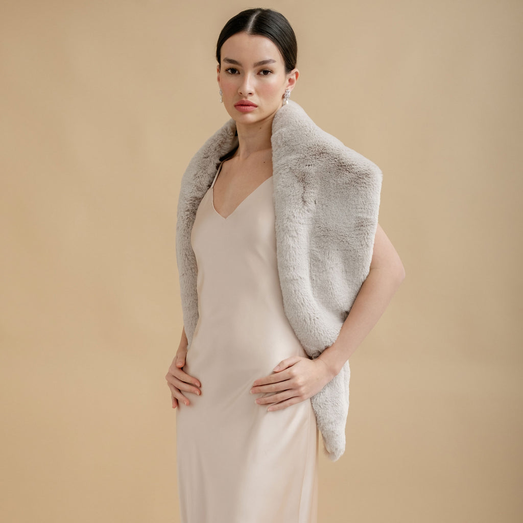 Vintage faux fur store stole