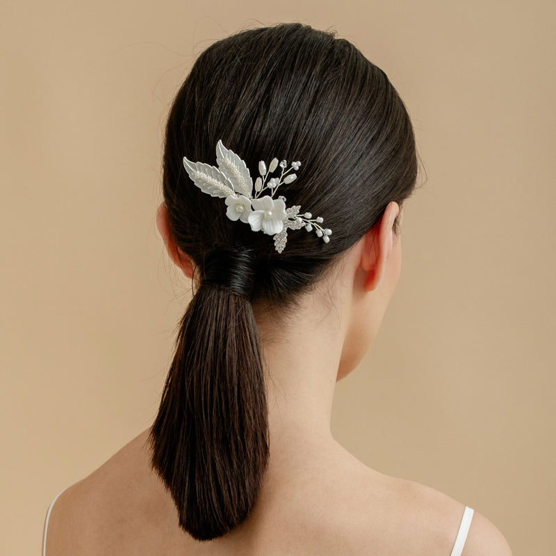Violetta clay floral hair comb - Liberty in Love