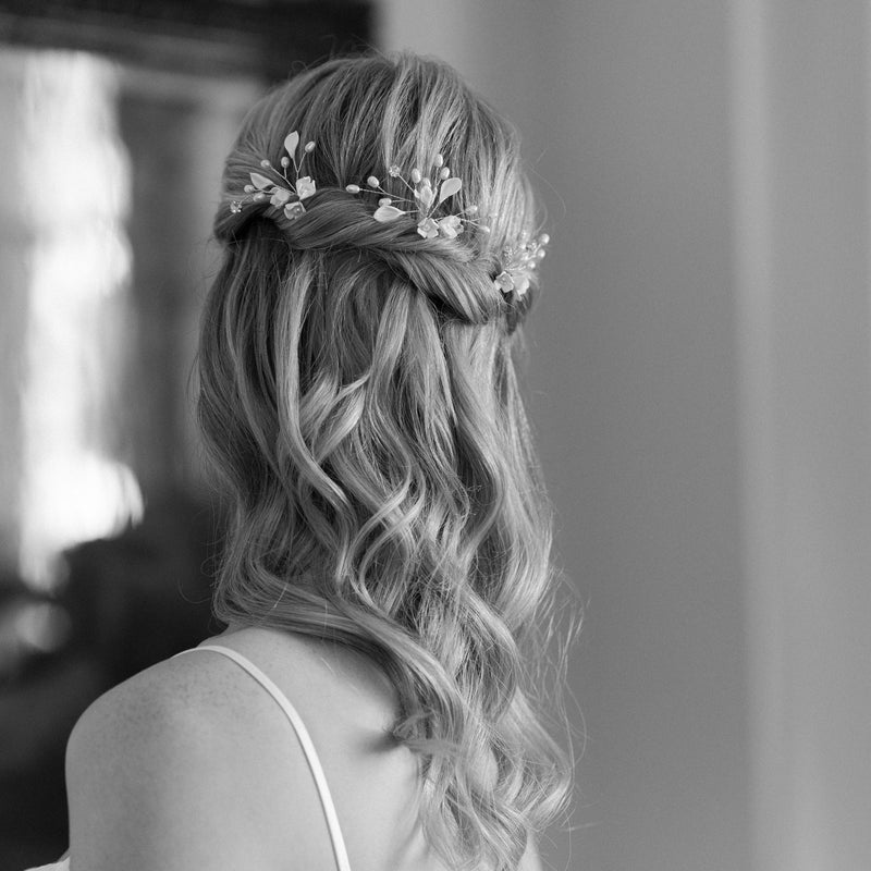 Wild beauty clay floral hair pins - Liberty in Love