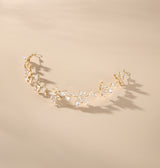 Wildwood gold floral crystal hair vine