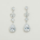 Wrenley crystal floral drop earrings - Liberty in Love