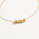 'Wifey' letter beaded gold dipped bracelet - Liberty in Love