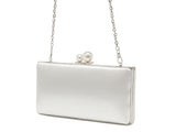 Beau pearl clasp satin bridal clutch bag - Liberty in Love