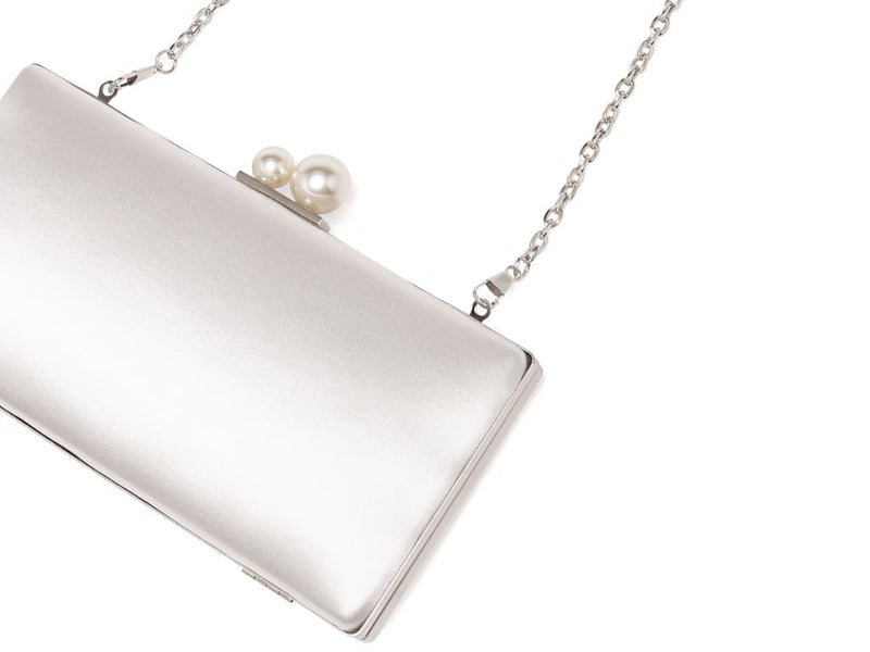 Beau pearl clasp satin bridal clutch bag - Liberty in Love