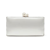 Beau pearl clasp satin bridal clutch bag - Liberty in Love