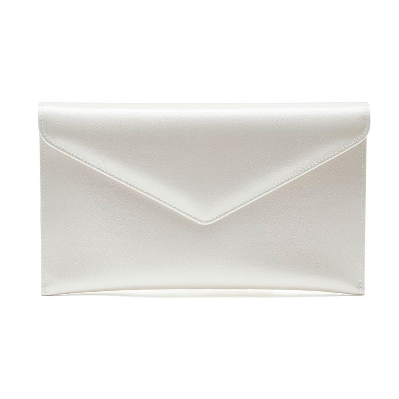 Hattie ivory satin envelope bridal clutch bag - Liberty in Love