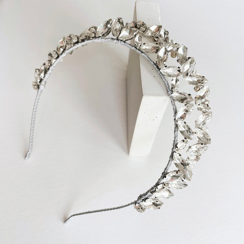 Cressida double crystal band crown