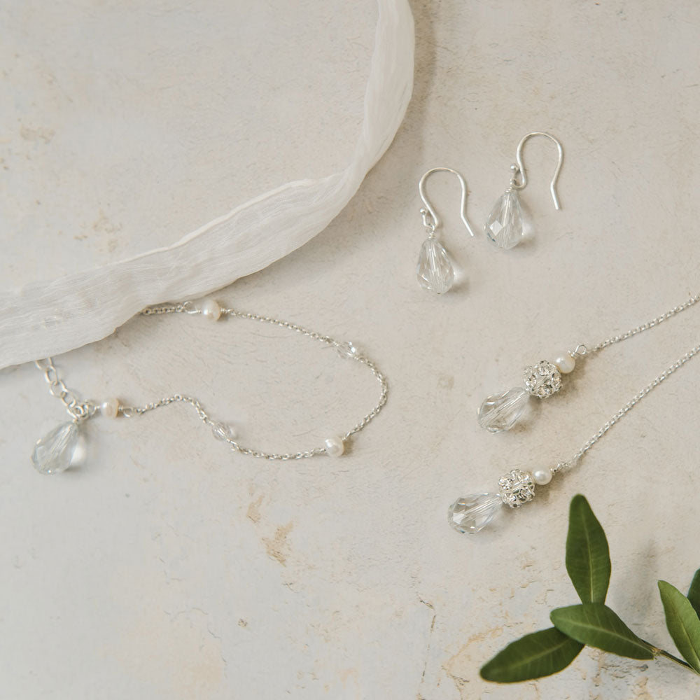 Three-piece silver bridal jewellery set | Pandora | Chez Bec
