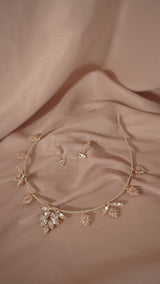Agatha crystal deco gold earrings