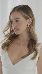 Bocheron freshwater pearl drop earrings