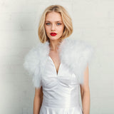 White feather bridal bolero - Liberty in Love
