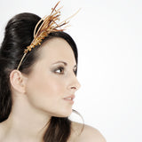 Amber feather and swarovski fascinator band - Liberty in Love