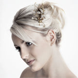 Fairytale beaded flower wedding comb - Liberty in Love