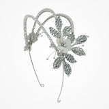 Edina mother-of-pearl triple-band bridal headband - Liberty in Love