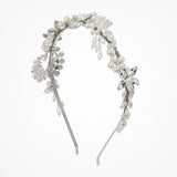 Crystal flower and pearl bridal headdress (UA11-27) - Liberty in Love