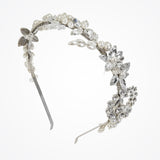 Crystal flower and pearl bridal headdress (UA11-27) - Liberty in Love