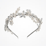 Crystal flower and pearl bridal headdress (UA11-27) - Liberty in Love