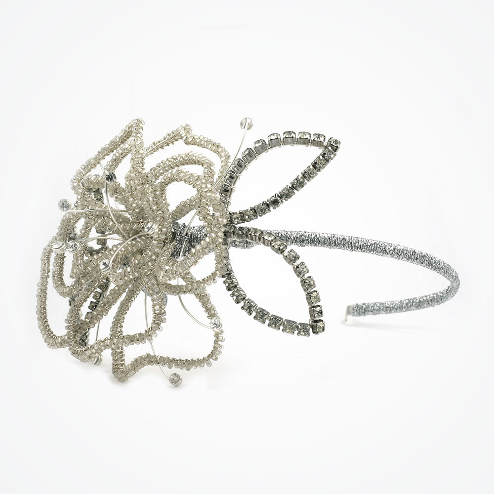 Wonderland beaded oversized bloom headband