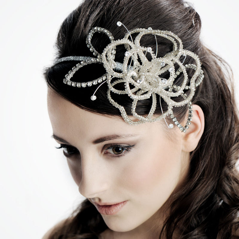 Wonderland beaded oversized bloom headband - Liberty in Love
