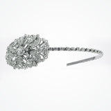 Crystal oval brooch bridal headband - Liberty in Love