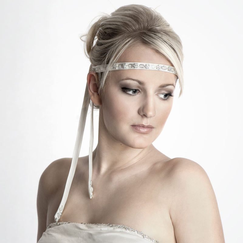 Crystal satin belt / hairband - Liberty in Love