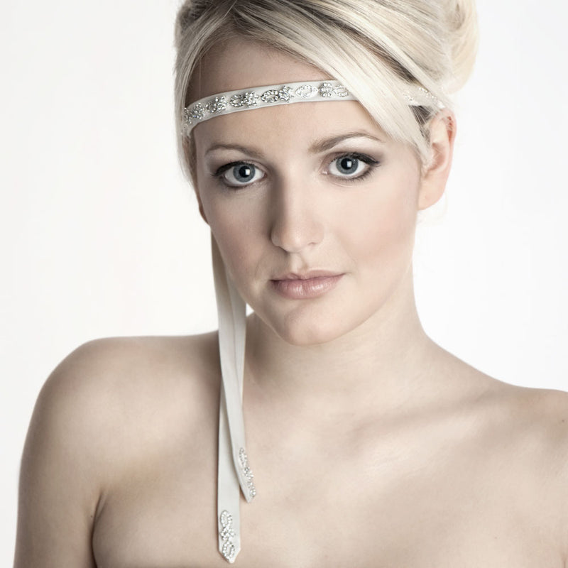 Crystal satin belt / hairband - Liberty in Love