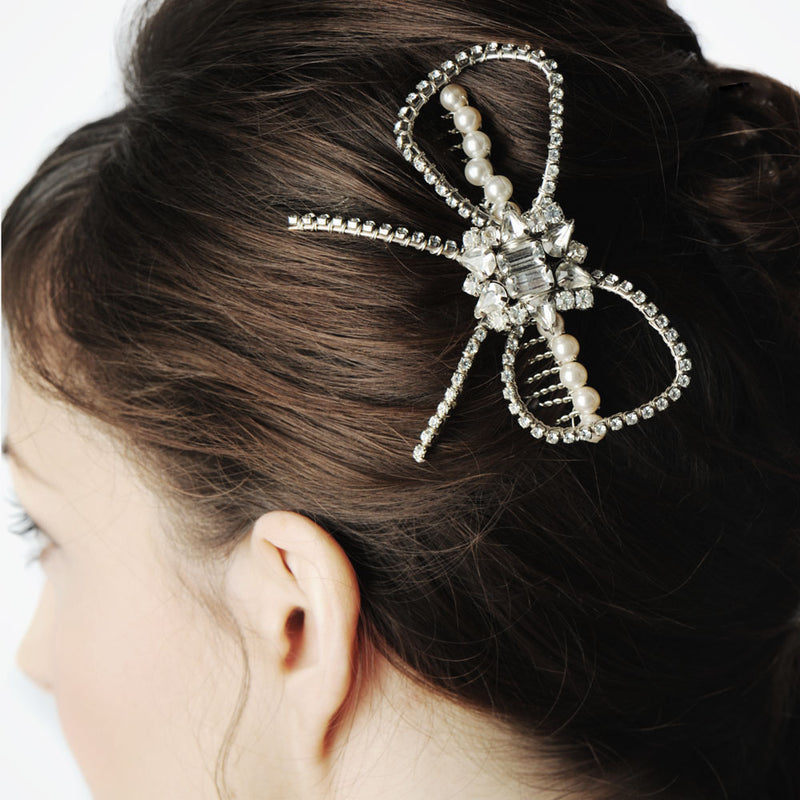 Vintage hollywood bow hair comb - Liberty in Love