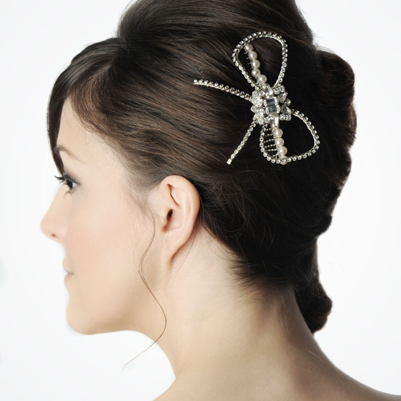 Vintage hollywood bow hair comb - Liberty in Love