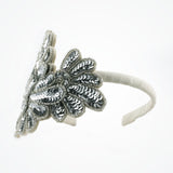 Silver sequined bridal headband - Liberty in Love