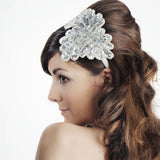 Silver sequined bridal headband - Liberty in Love