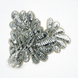 Silver sequined bridal headband - Liberty in Love