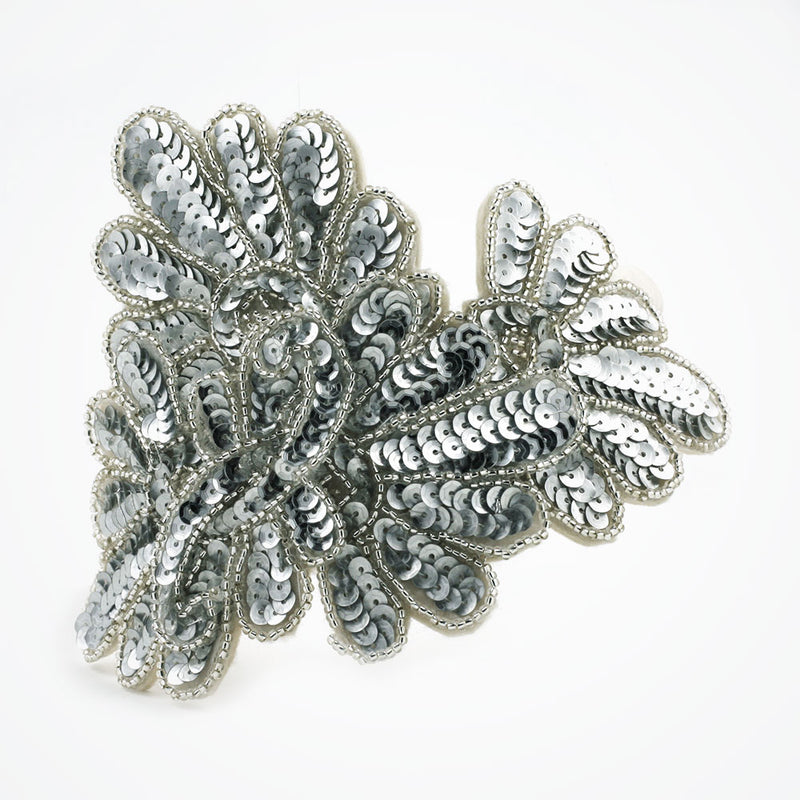 Silver sequined bridal headband - Liberty in Love