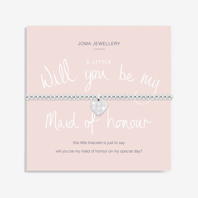 A little 'Will you be my maid of honour' bracelet - Liberty in Love
