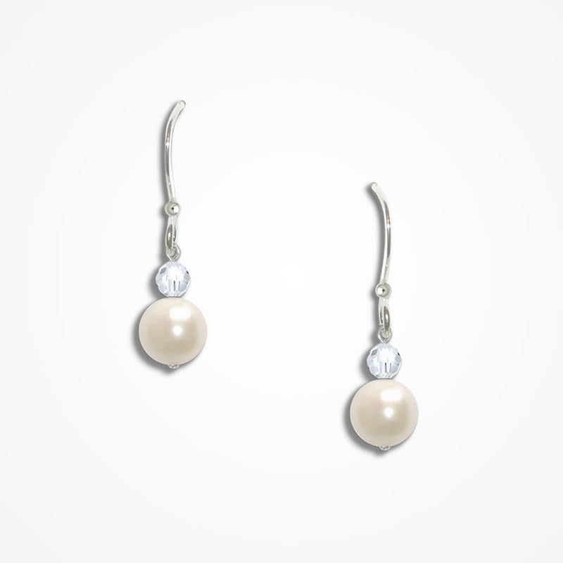 Florence pearl and swarovski crystal earrings - Liberty in Love