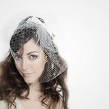 Vintage bow veil (in white) - Liberty in Love