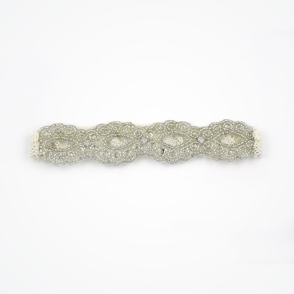 Goddess beaded vintage garter