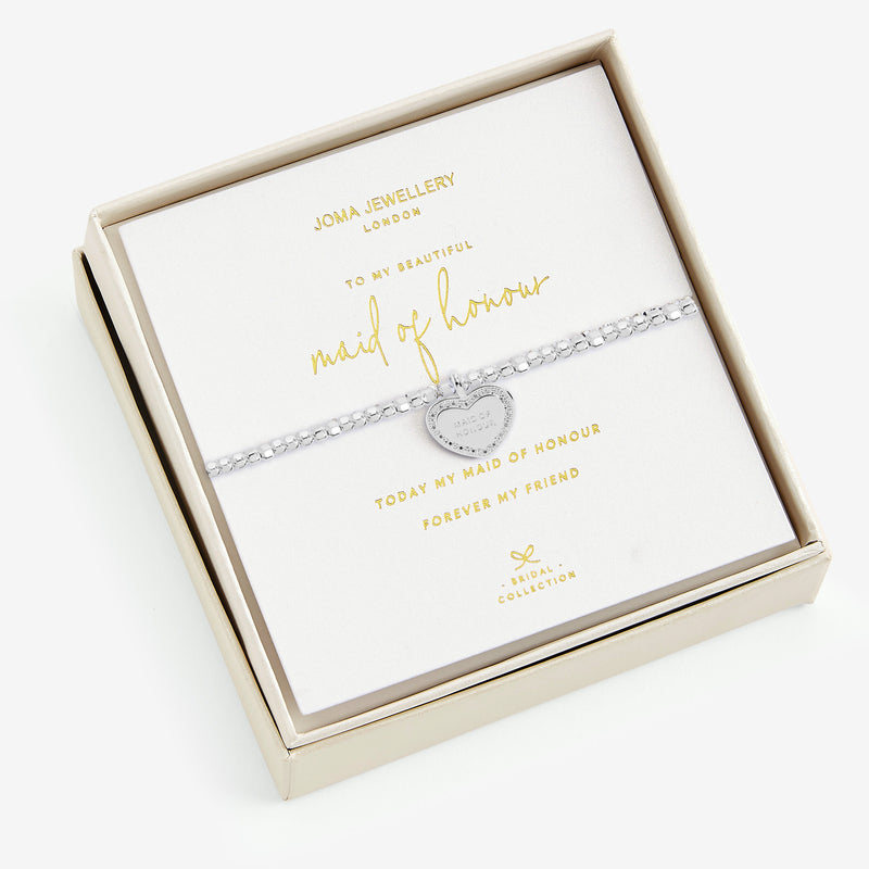 Beautiful maid of honour bracelet Boxed bridal collection Joma Jewellery Liberty in Love