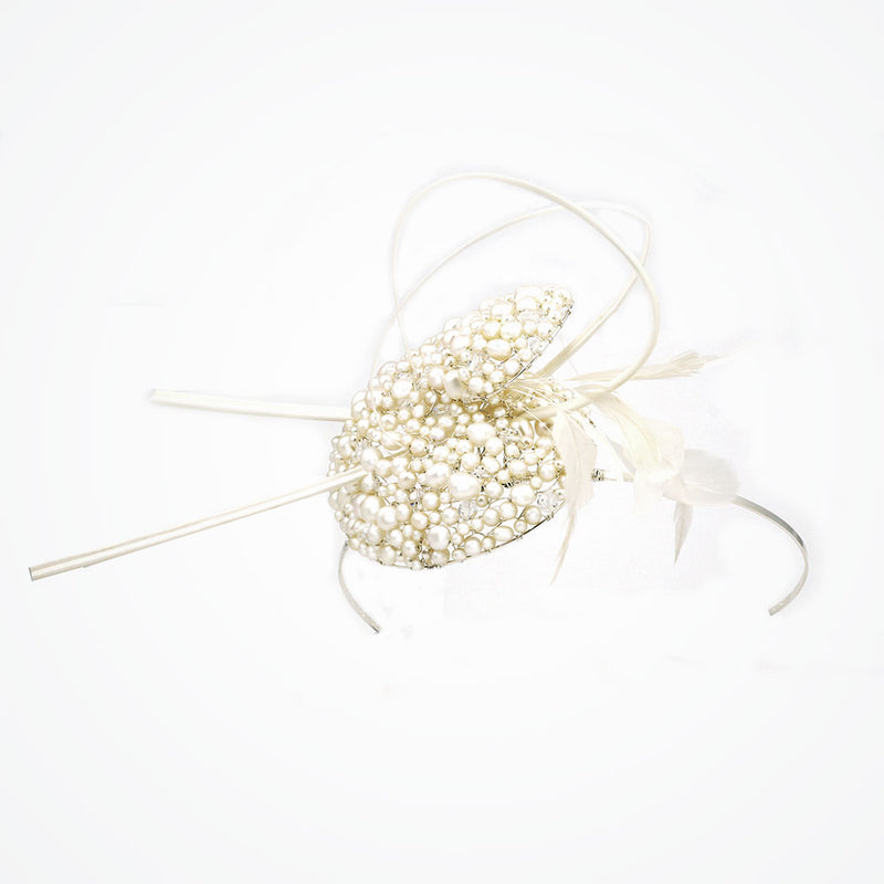Happy pearl wedding fascinator - Liberty in Love