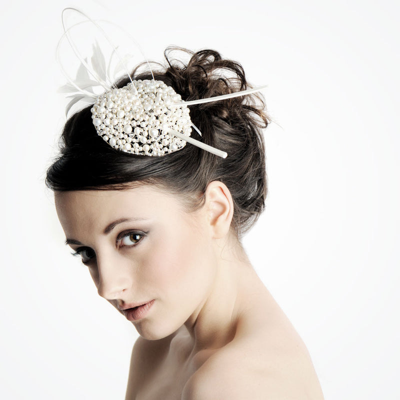Happy pearl wedding fascinator - Liberty in Love