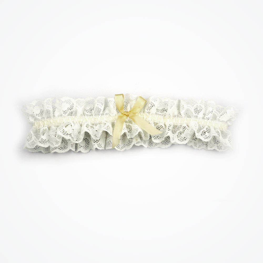 Lucille vintage lace wedding garter