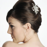 Madrid crystal sprigs and leaves bridal hair comb - Liberty in Love