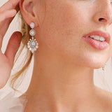 Aliz antique inspired pearl and crystal drop earrings - Liberty in Love