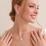Art Deco bridal stud earrings - Liberty in Love