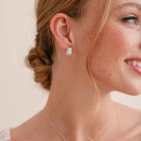 Art Deco bridal stud earrings - Liberty in Love