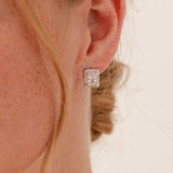 Art Deco bridal stud earrings - Liberty in Love