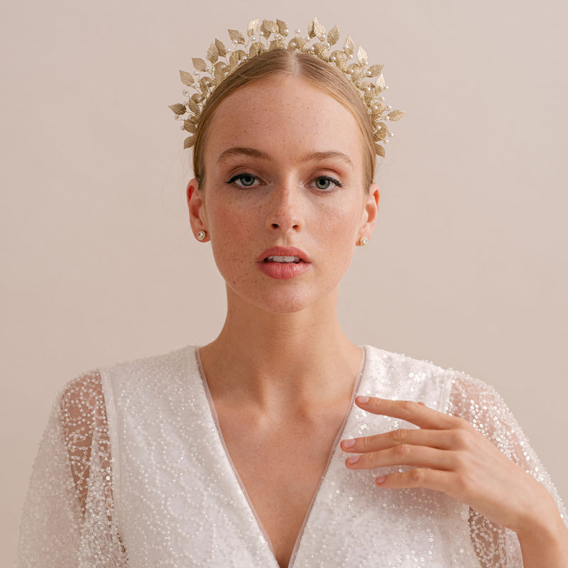 Aurelia gilded leaves headband - Liberty in Love