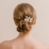 Aurelia silver leaves hair comb - Liberty in Love